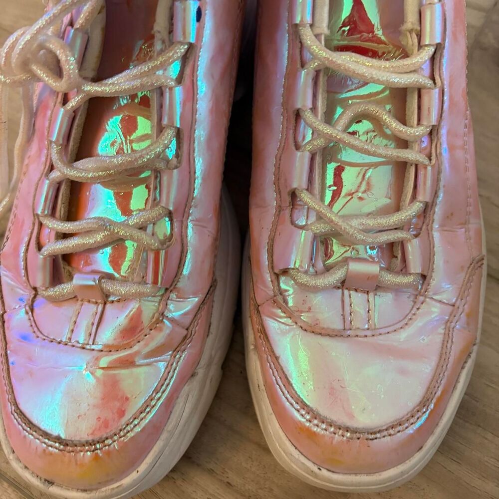 Forever-21 Women's Pink and White Trainers - Picture 7 of 7